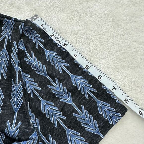 LuLaRoe Womens S Amelia Short Sleeve Midi Dress Arrow Print Black Brown Bohemian - Picture 6 of 8